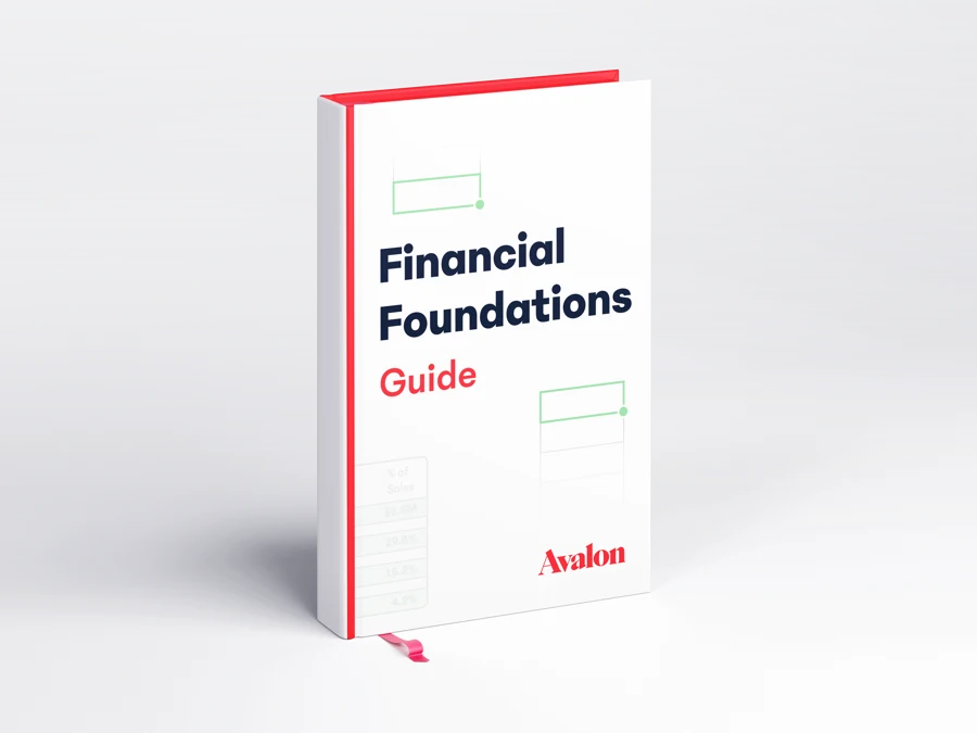 Avalon book cover mockup for Financial Foundations Guide