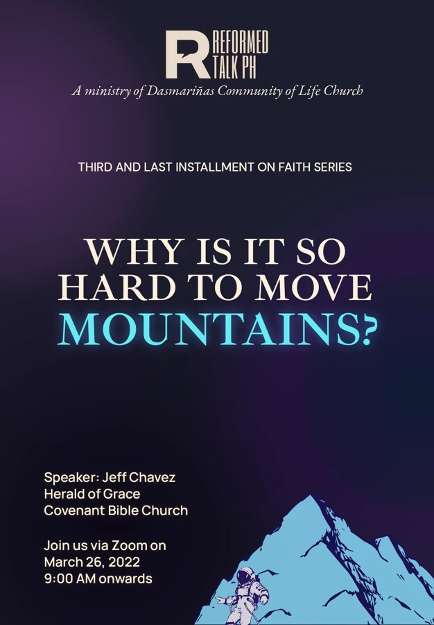 Full poster • Why Is It Hard to Move Mountains